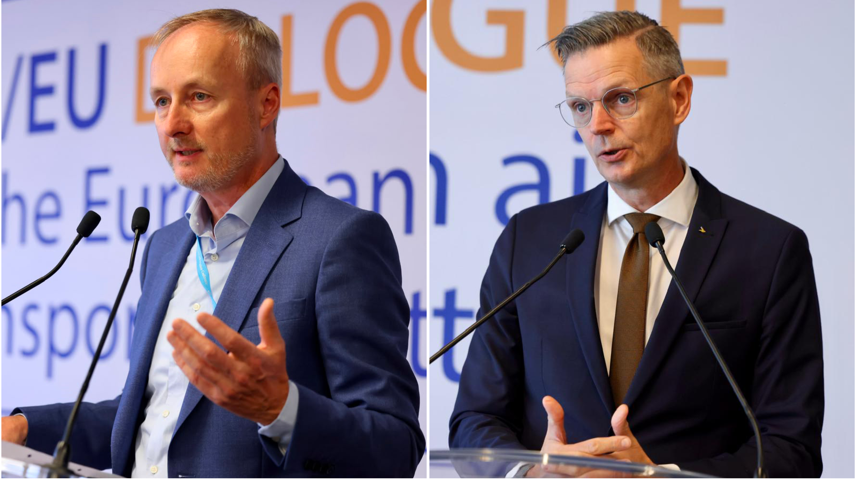 Filip Cornelis (left) and Henri van Faassen (right) opened the Dialogue on behalf of the European Commission and ECAC respectively
